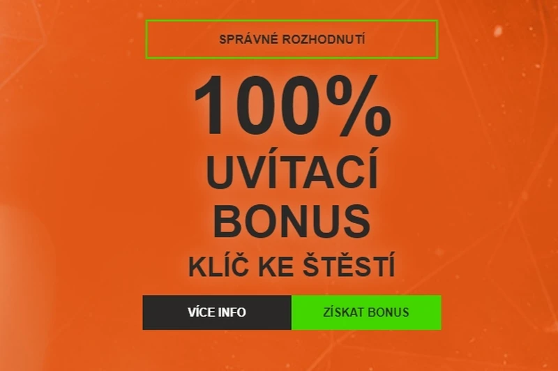 Uvítací bonus 100 % až do výšky 300 eur na váš prvý vklad