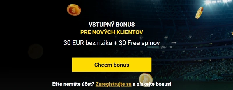 Fortuna Casino Bonus - 30 € na športové udalosti a 30 voľných spinov v kasínovej hre White King