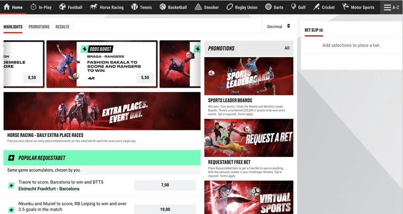 Športové stávkovanie v Poker stars
