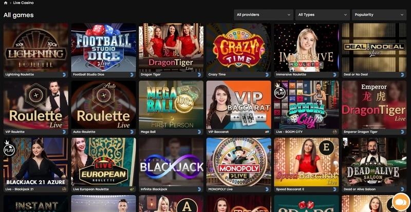Hazardné hry v Fairspin Casino