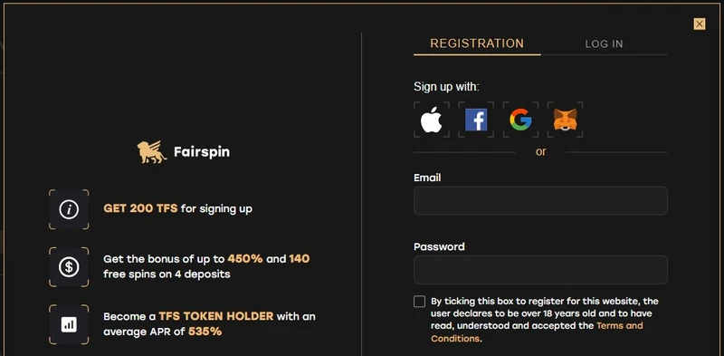 Registrácia a platobné metódy